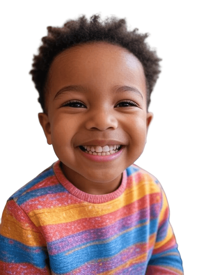 Happy young child with healthy smile